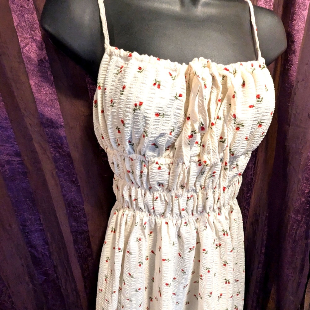 Fresh Linen Spring Summer Ditsy Floral Dress Free People Urban Outfitters H&M M